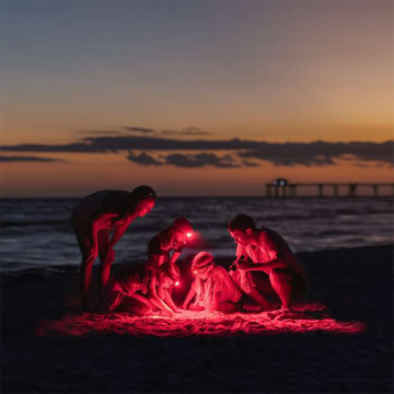 camp fire on the beach