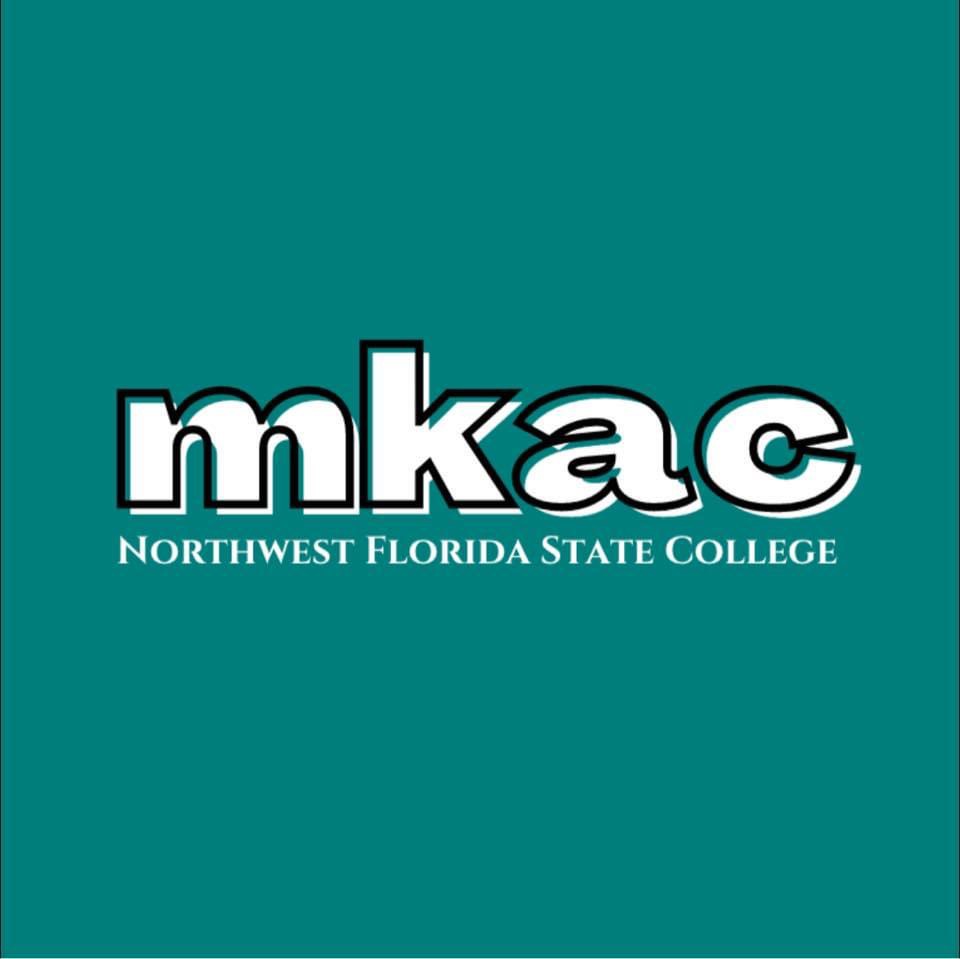 Logo of Northwest Florida State College McIlroy-Kays Arts Center with text 